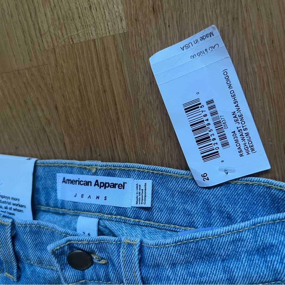 BNWT AA High Waist Mom Jean • size 26 - Picture 6 of 7